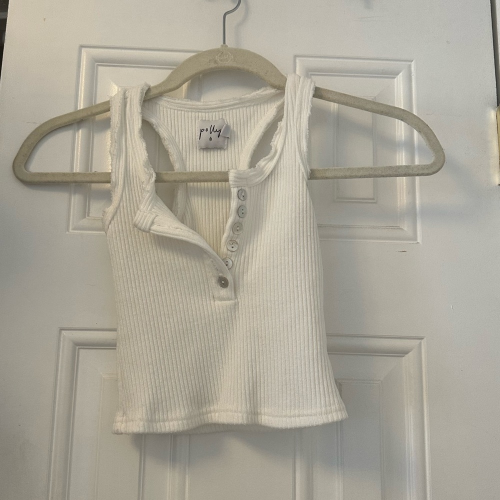 White Princess Polly Crop Top